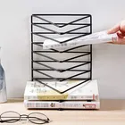 9 Slot Triangle Rack Magazine Holder Stand/Book Organizer/Newspapers/Files Table Top Magazine Holder  