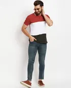 Colorblocked Polo T-Shirt for Men 