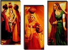 MDF 3 Pcs Designer Wall Painting for Home & Office 