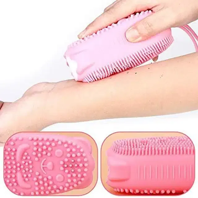 Silicone Soft Bathing Body Scrubber (Multicolour)