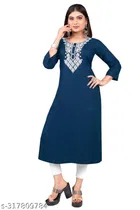 Viscose Rayon Printed Kurti for Women 