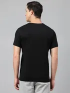 Round Neck Logo Print T-Shirt for Men 