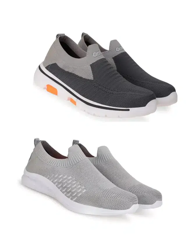 Casual Shoes for Men (Pack of 2) (Multicolour, 8)