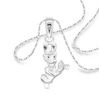 Vighnaharta Alloy Minnie Mouse Rodium Plated Pendant With Chain For Unisex 