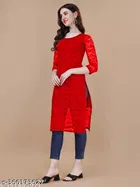Net Kurti for Women,  Red  