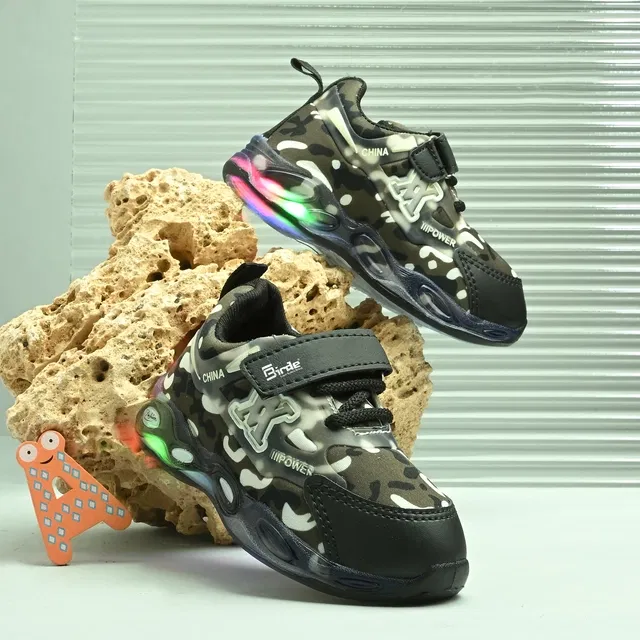 Sports Shoes for Boys, Olive (1)