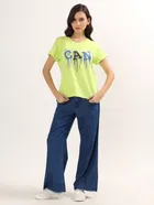 Round Neck Printed T-Shirt for Women 