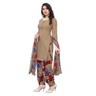 Crepe Floral Print Unstitched Suits Fabric for Women 