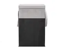 Cloth Laundry Baskets, Grey & Black 
