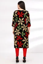 Crepe Floral Print Kurti for Women 