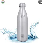 Stainless Steel Double Walled Vacuum Flask Water Bottle (Silver, 500 ml)