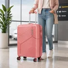 Safari Carter Pro CM 22 Inch [Small] Cabin Trolley Bag with 360° Spinner 8 Wheels, Rose Gold