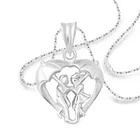 Vighnaharta Alloy Beautiful Heart Rodium Plated Pendant With Chain For Women & Girls 