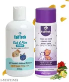 TailTrek Anti-Tick And Flea Shampoo With Calendula Powder For All Breeds Like Dogs,