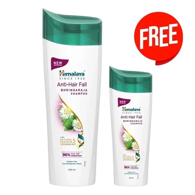 हिमालय एंटी-हेयर फॉल शैम्पू 340 ml + मुफ्त एंटी-हेयर फॉल शैम्पू 180 ml