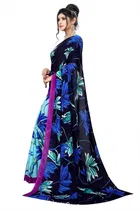 Georgette Floral Print Saree for Women 