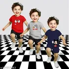Cotton Blend Printed Clothing Set for Boys, Multicolour, Pack Of 3 
