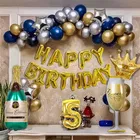 Cocktail Theme 5th Birthday Balloon Decoration Kit , Multicolor, Pack Of 68