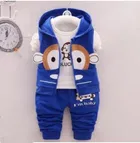 Hosiery Printed T-Shirt with Jacket & Pant Set for Kids 