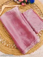 Jimmy Choo Embellished Saree For Women, Purple