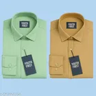 Polycotton Solid Shirts for Men, Multicolor 