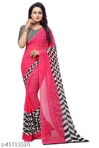 Fancy Georgette Saree for Women, Pack of 2 