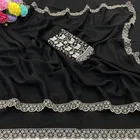 Chiffon Woven Design Saree for Women 