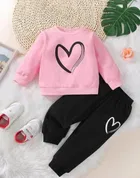 Hosiery Printed Clothing Set for Kids 