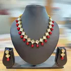 Kundan Necklace  for Women & Girls, Maroon