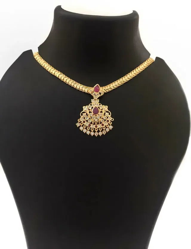 Gold Plated Jewellery Set for Women (Gold, Free Size)