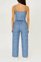 Women's Sleepwear All Over Print Pyjama; Blue - M