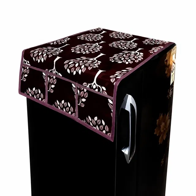 Fridge Cover Top with 6 Utility Pockets