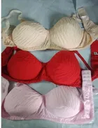 Hosiery Solid Padded Bras for Women, Pack of 3 