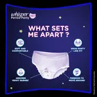 व्हिस्पर व्हिस्पर सुपर एब्ज़ॉर्बेंट पीरियड पैंटी L-xl 6 पैंट, हेवी फ्लो के लिए 360 डिग्री लीकेज प्रोटेक्शन