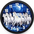 7 Horses Printed Analog Wall Clock