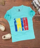 Cotton Printed Round Neck T-Shirt for Kids 