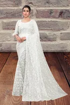 Net Floral Saree for Women 