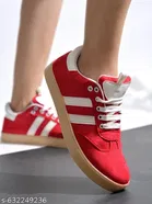 Shoetopia Red Slip-on Sneakers Size IND-8