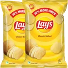 Lays Classic Salted Potato Chips, 2X48 g (Set Of 2)