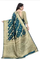 Organza Zari Woven Saree for Women 