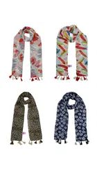 Chiffon Printed Scarves for Women & Girls 