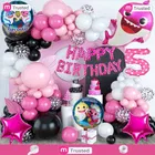 Baby Shark Theme 5th Happy Birthday Decoration,Multicolour,Set Of 1