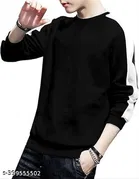 Cotton Blend Solid T-Shirt for Men, Black & Red, Pack of 2 