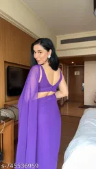 Pre-draped Georgette Saree for Women 
