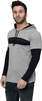 Full Sleeve Hooded T-Shirt for Men 