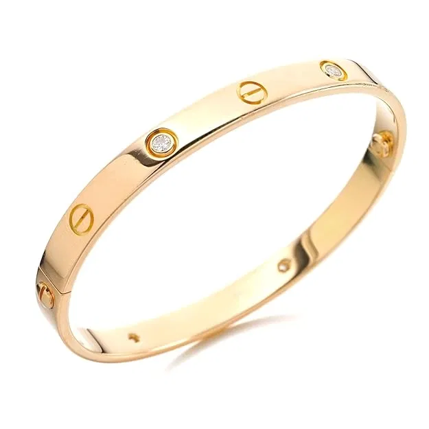 Metal Gold-Plated Bracelet for Women & Girls, Gold