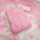 Organza Unstitched Dress Material for Women 