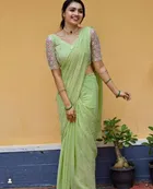Chiffon Embroidered Saree for Women 