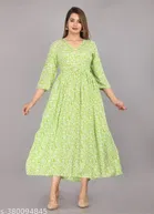Anarkali Rayon Printed Kurti for Women 
