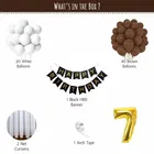 Browni Theme 7th Birthday Balloon Decoration Kit , Multicolor, Pack Of 65